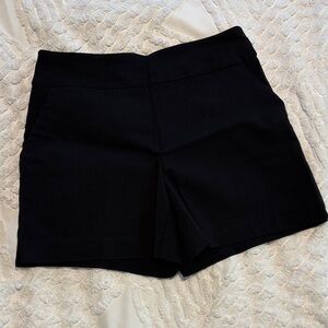 Elegant Black High Waist Women's Shorts